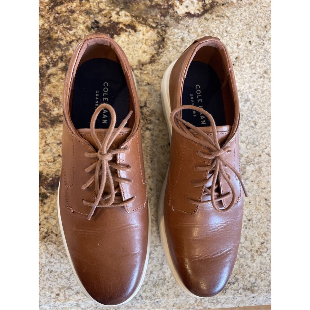 Cole Haan Men's Brown Leather Lace Up Grand Os Comfort Sneakers Size 8M - Picture 2 of 6